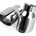 APR Double-Walled 3.5" Slash-Cut Tips (Polished Silver) - Set of 2