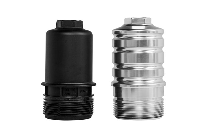LEYO Motorsport Oil Filter Housing (Silver) - Image 2