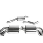 Milltek Audi TTS Quattro Resonated (Quieter) Cat-Back Exhaust System with Quad Polished Trims