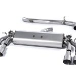 Milltek Audi S3 2.0 TFSI Quattro Sportback 8V.2 (Μόνο για οχήματα με GPF) Non-Resonated (Louder) Cat-Back Exhaust System with Quad Round Titanium Trims