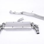 Milltek Audi RS3 Sportback (8V MQB - Pre Facelift Only) Valved & Non-Resonated (Louder) Cat-Back Exhaust System with Cerakote Black Oval Trims