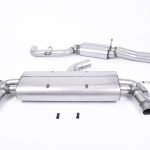 Milltek Audi RS3 Sportback (8V MQB - Pre Facelift Only) Non-Valved & Resonated (Quieter) Cat-Back Exhaust System with Polished Oval Trims