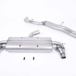 Milltek Audi RS3 Sportback (8V MQB - Pre Facelift Only) Non-Valved & Non-Resonated (Louder) Cat-Back Exhaust System with Cerakote Black Oval Trims