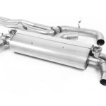 Milltek Audi TTRS 2.5TFSI Quattro (Συμβατό για οχήματα με ή χωρίς OPF/GPF μοντέλα) Non-Resonated (Louder) Cat-Back Exhaust System with Polished Oval Trims