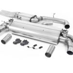Milltek Audi RS3 Sedan 400PS (8V MQB) -(Συμβατό για οχήματα με ή χωρίς OPF/GPF μοντέλα) (Quieter) Cat-Back Exhaust System with Cerakote Black Oval Trims