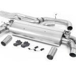 Milltek Audi RS3 Sedan 400PS (8V MQB) - (Συμβατό για οχήματα με ή χωρίς OPF/GPF μοντέλα) Non-Resonated (Louder) Cat-Back Exhaust System with Polished Oval Trims