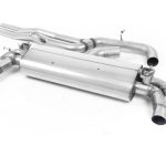 Milltek Audi RS3 Sportback 400PS (8V MQB - Facelift Only) - (Συμβατό για οχήματα με ή χωρίς OPF/GPF μοντέλα) Non-Resonated (Louder) Cat-Back Exhaust System with Cerakote Black Trims