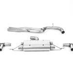 Milltek Audi RS3 Sportback 400PS (8V MQB - Facelift Only) - (Συμβατό για οχήματα με ή χωρίς OPF/GPF μοντέλα) 80MM Non-Resonated (Louder) Cat-Back Exhaust System with Cerakote Black Trims