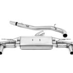 Milltek Audi S3 2.0TFSI Quattro Sportback 310PS 8Y (OPF/GPF Models Only) 80mm Non-Resonated (Louder) Cat-Back Exhaust System with Carbon Trims