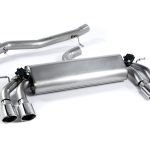 Milltek VW Golf MK7 R 2.0 TSI 300PS Non-Resonated (Louder) Cat-Back Exhaust System with Cerakote Black Oval Tips