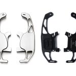 Racingline Gearshift Paddles For Audi A4 B9 (Titanium) - (Black)